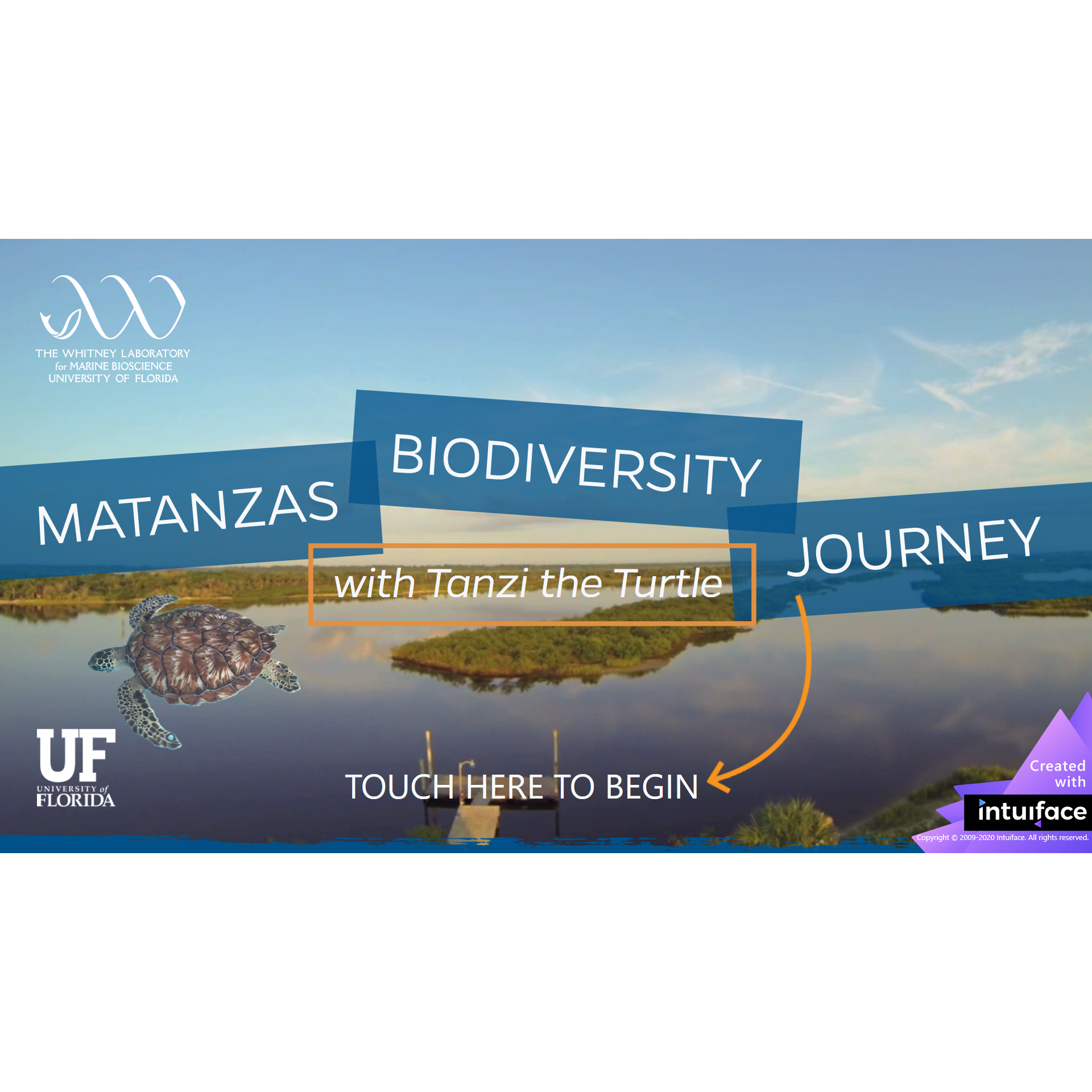 Screenshot of Matanzas Biodiversity Journey Home Page