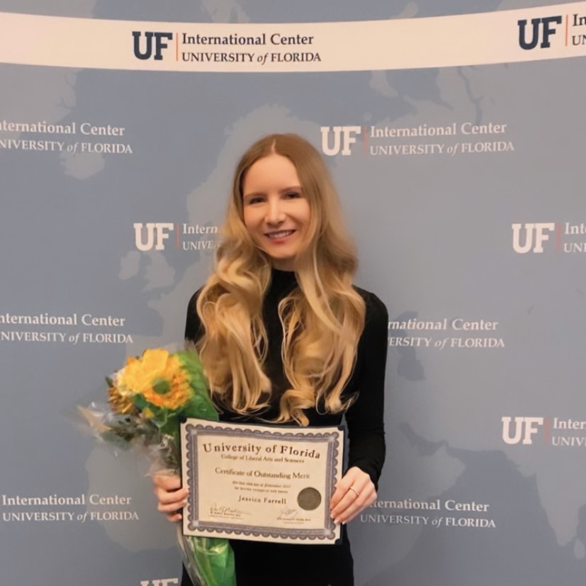 Jessica Farrell Receives University of Florida International Center Award