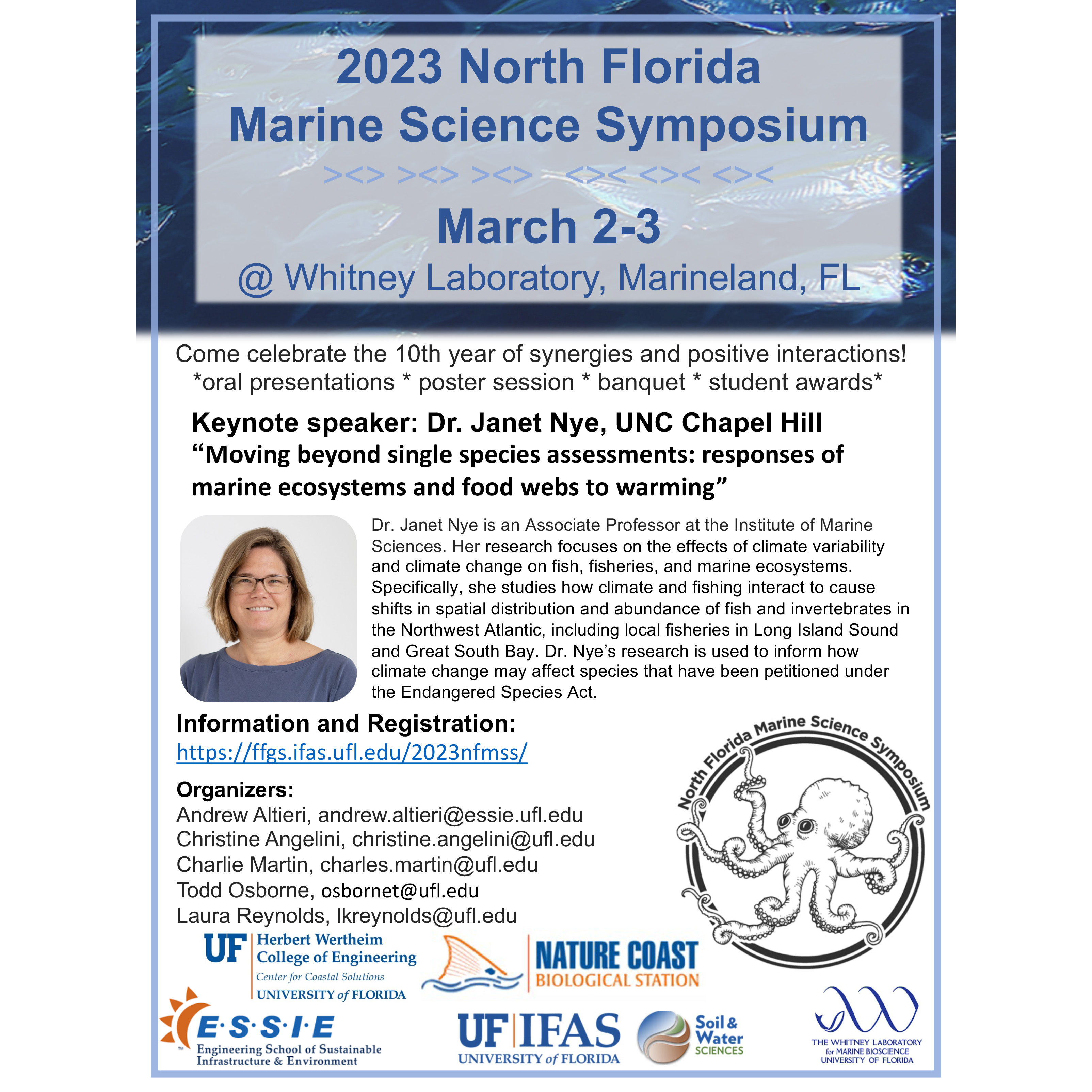 March 2-3 North Florida Marine Science Symposium