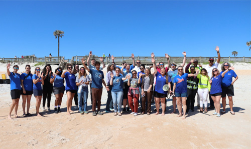 Group of people at beach