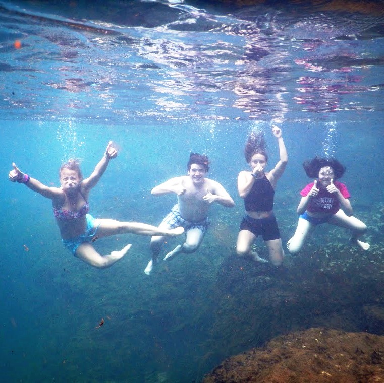 REU Students Swimming